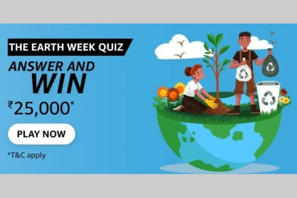 Amazon Earth Week Quiz Answers Today