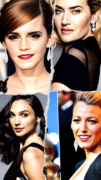 Cute Side Part Actresses