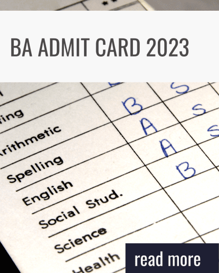 BA Admit Card 2023